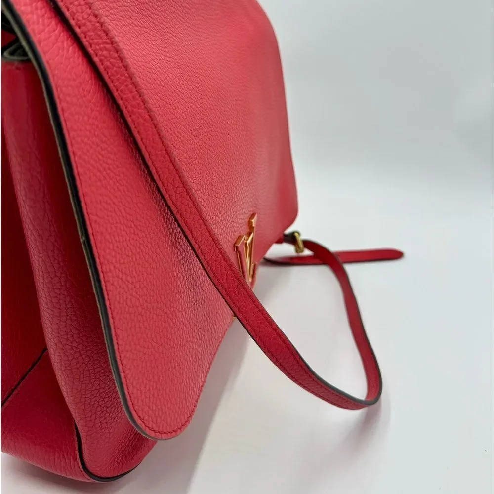 Louis Vuitton Coquelicot Taurillon Leather Volta 2way LV Handbag Messenger